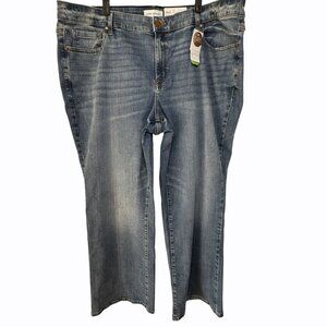 Lane‎ Bryant Flex Signature Fit Straight Leg Jeans Stretch Blue Plus Size 22
